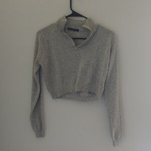 Brandy Melville Light Gray Turtleneck Sweater